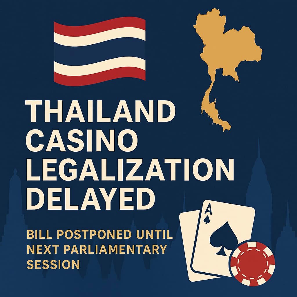Thailand Postpones Casino Bill: Here’s Why It Still Has a Clear Path