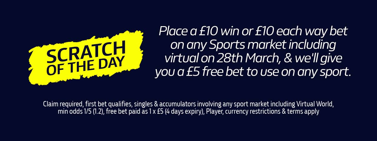 William Hill - Scratch of the Day (Saturday) - The Bet Adviser - Matched Betting