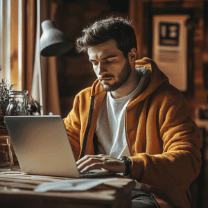 Man on Laptop Man on Laptop