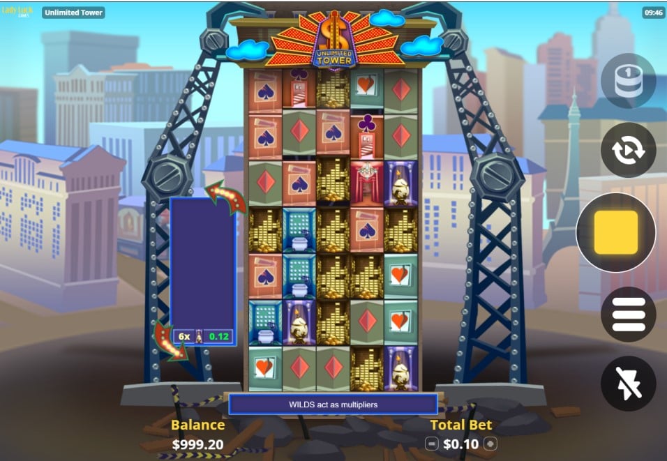 Unlimited Tower slot reels by Lady Luck Games - best new online slots of the week
