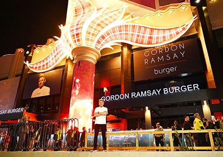 Gordon Ramsay Heats Up The Strip with New Flamingo Burger Spot