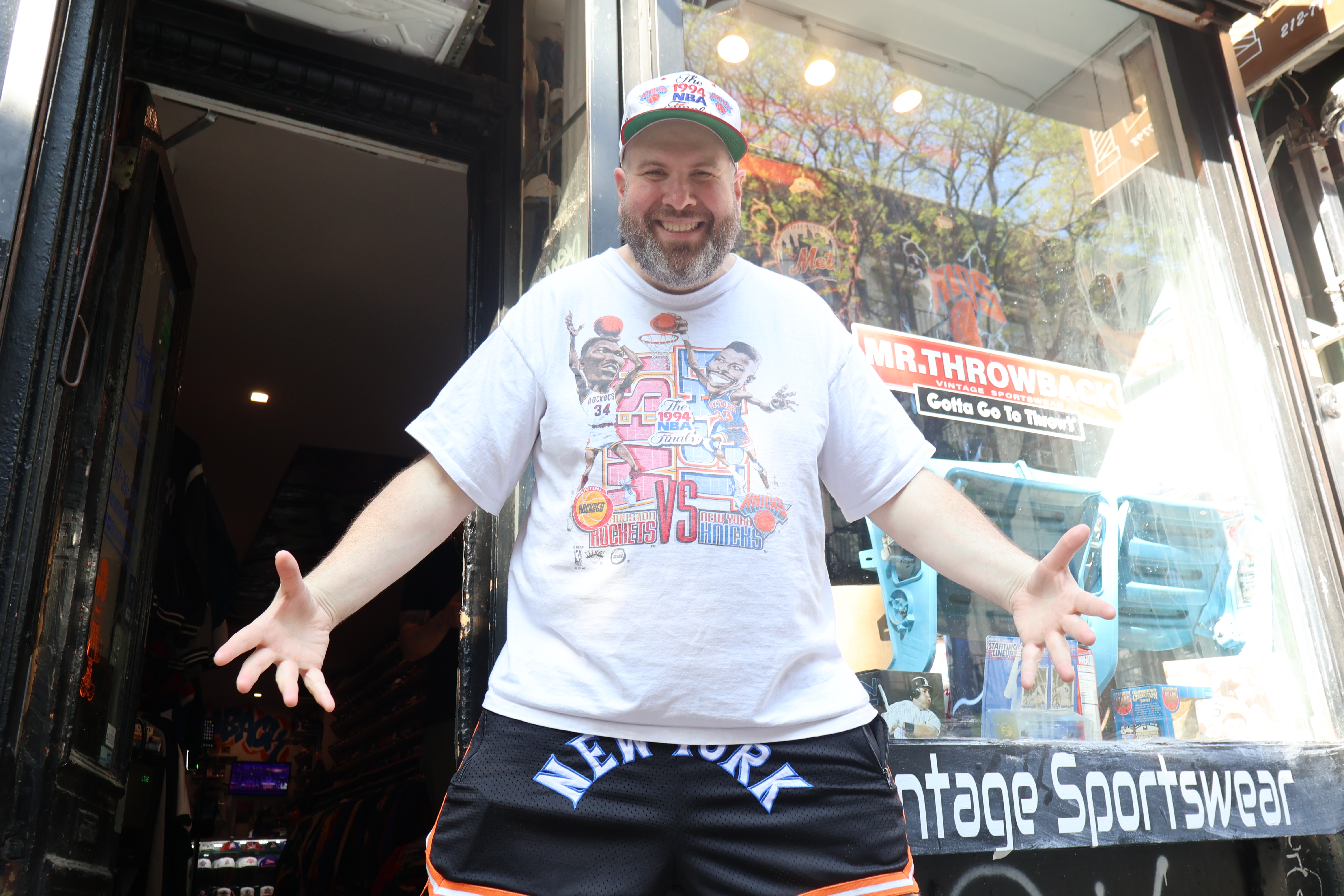 Meet ‘Mr. Throwback’: Mike Spitz is New York City’s king of throwback sports merchandise 4 Mr. Throwback
