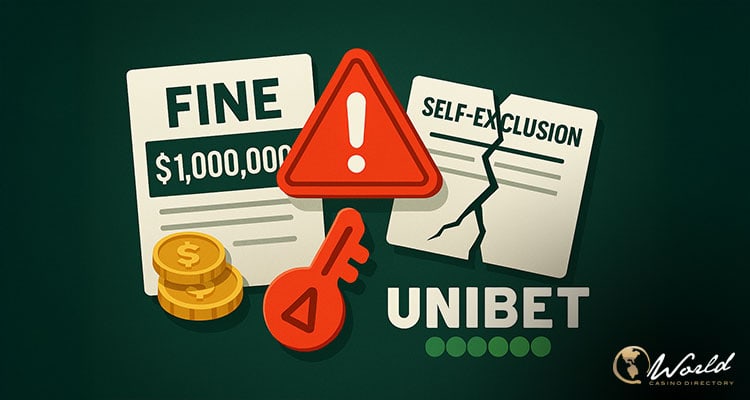 Unibet Fined $1 Million for Failing to Close Accounts of Self-Excluded Gamblers