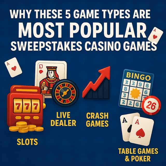 Most Popular Sweepstakes Casino Games