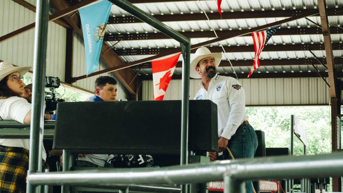 New York Mavericks gear up for a new season of professional bull riding at UBS Arena this fall 5 Coach Kody Lostroh (right)