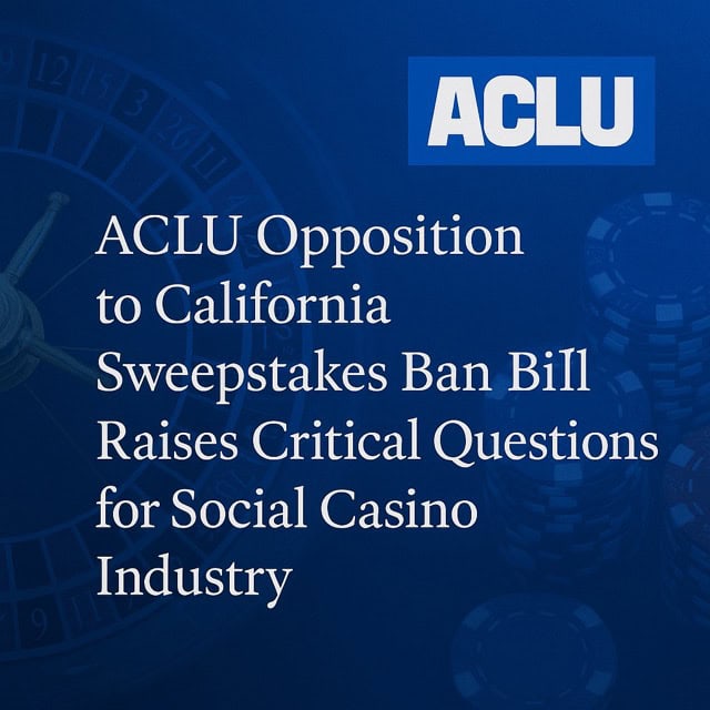 ACLU Opposition to California Sweepstakes Ban