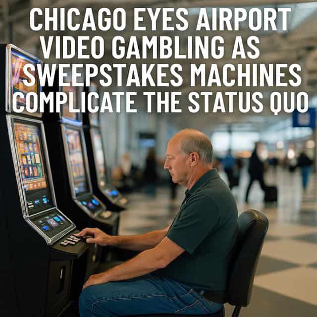 video gambling in Chicago airports