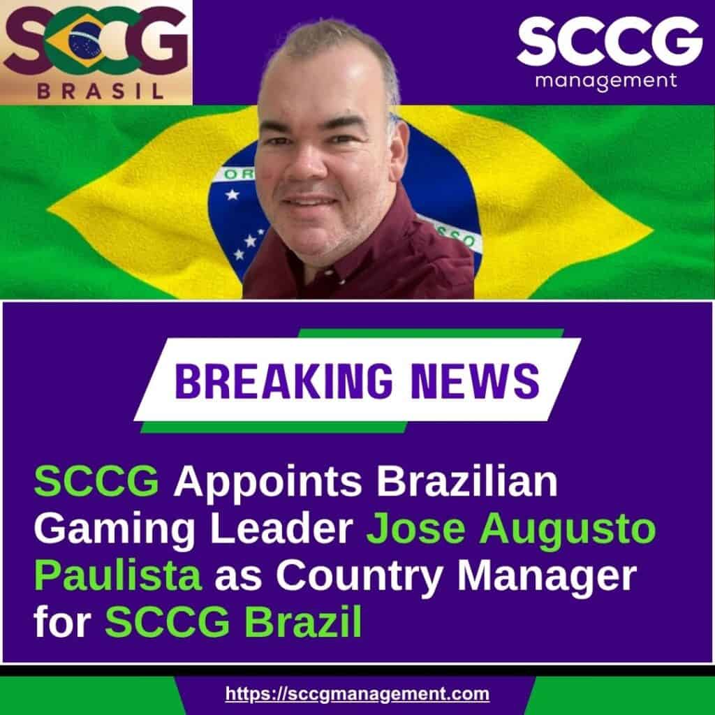 SCCG Appoints Brazilian Gaming Leader Jose Augusto Paulista as Country Manager for SCCG Brazil
