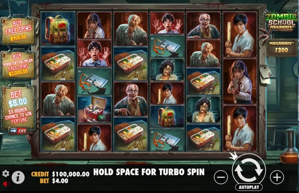 Zombie School Megaways slot reels Pragmatic Play - best new online slots of the week