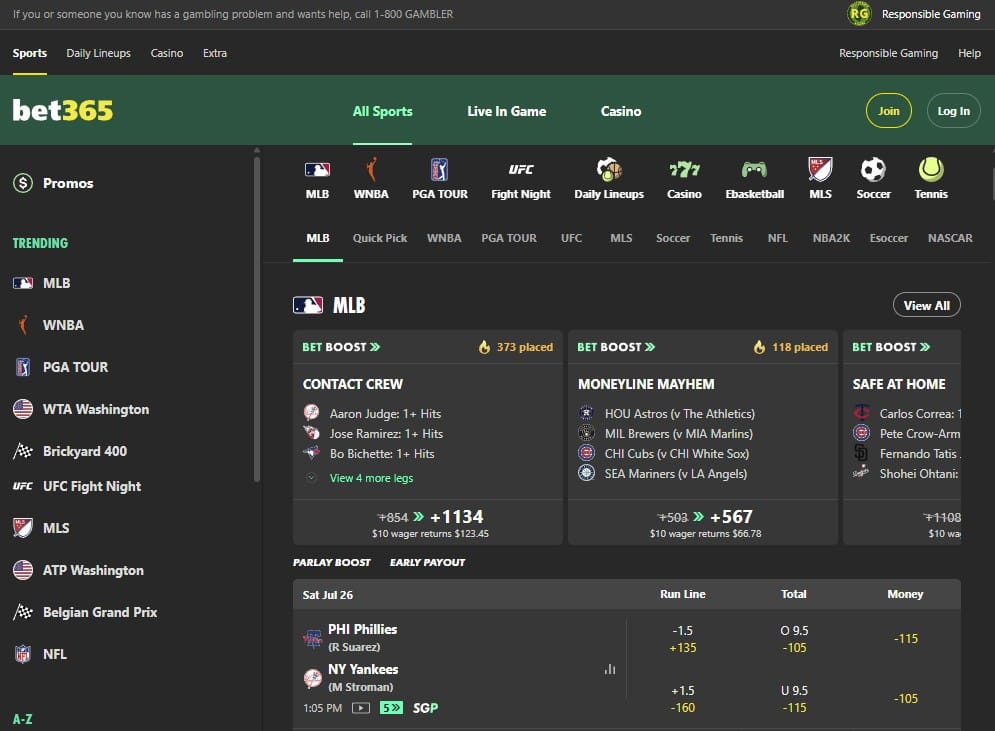 Best Sportsbook in NJ - bet365