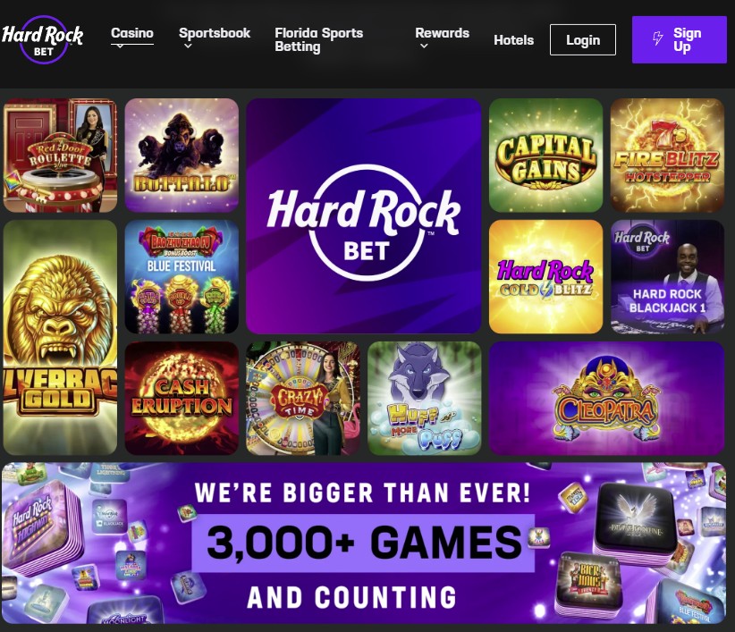 Best NJ online casinos - Hard Rock Casino