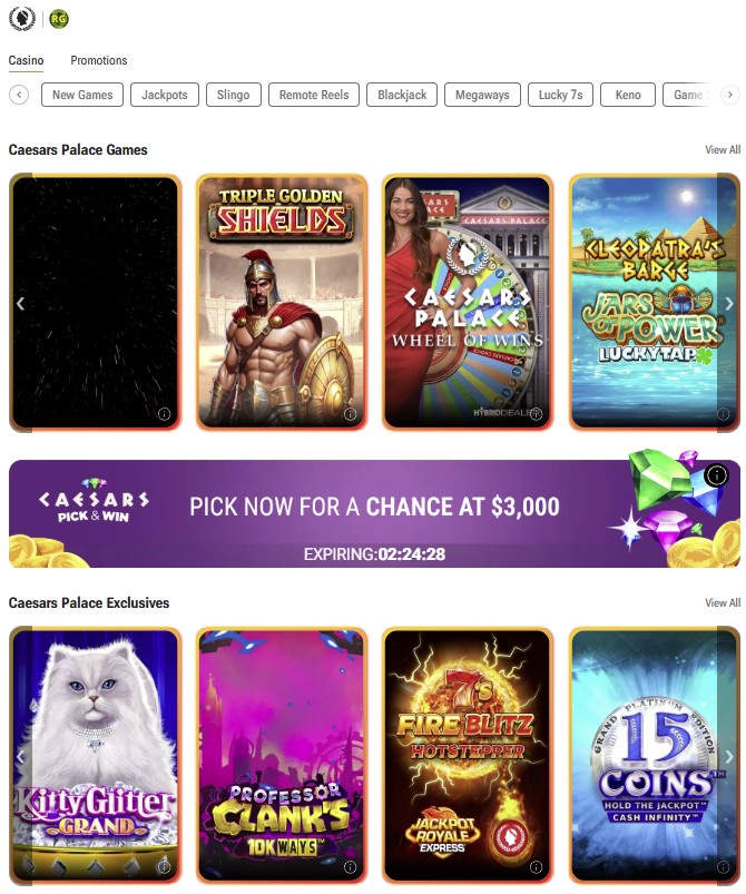 online casino sites NJ - Caesars Palace Online