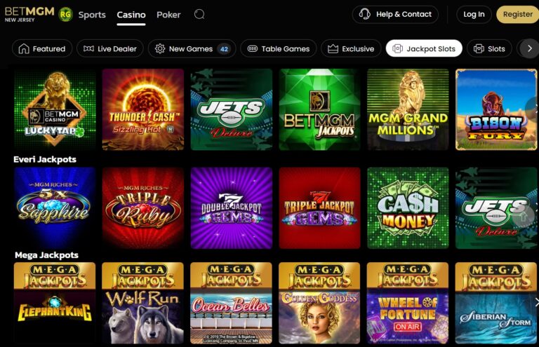 NJ Jackpot Slots Sites - BetMGM