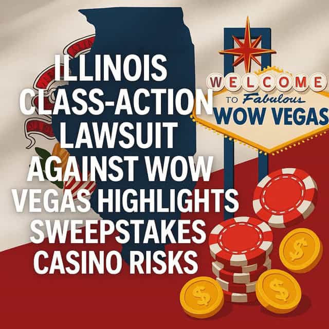 Illinois Class-Action Lawsuit Against WOW Vegas Highlights Sweepstakes Casino Risks