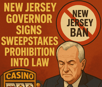New Jersey Governor Signs Sweepstakes Prohibition Into Law