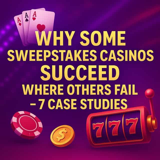 Why Some Sweepstakes Casinos Succeed Where Others Fail