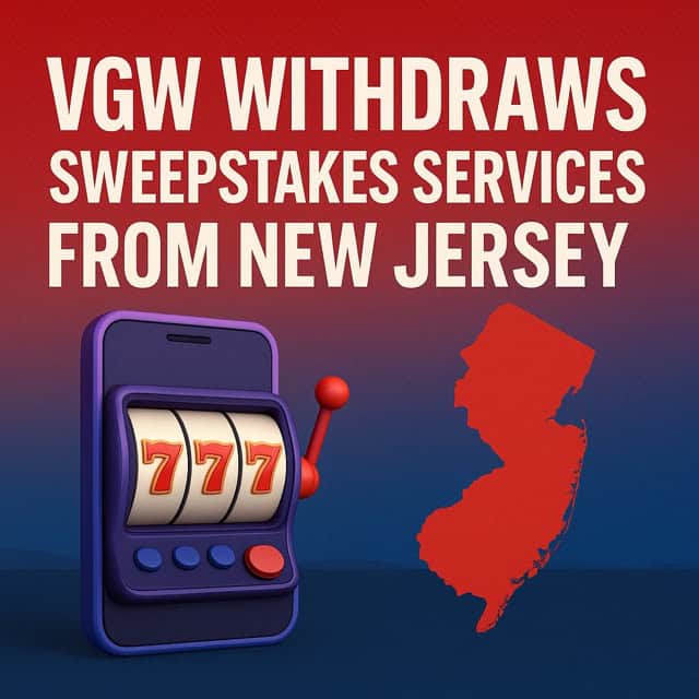 VGW Withdraws Sweepstakes Services From New Jersey