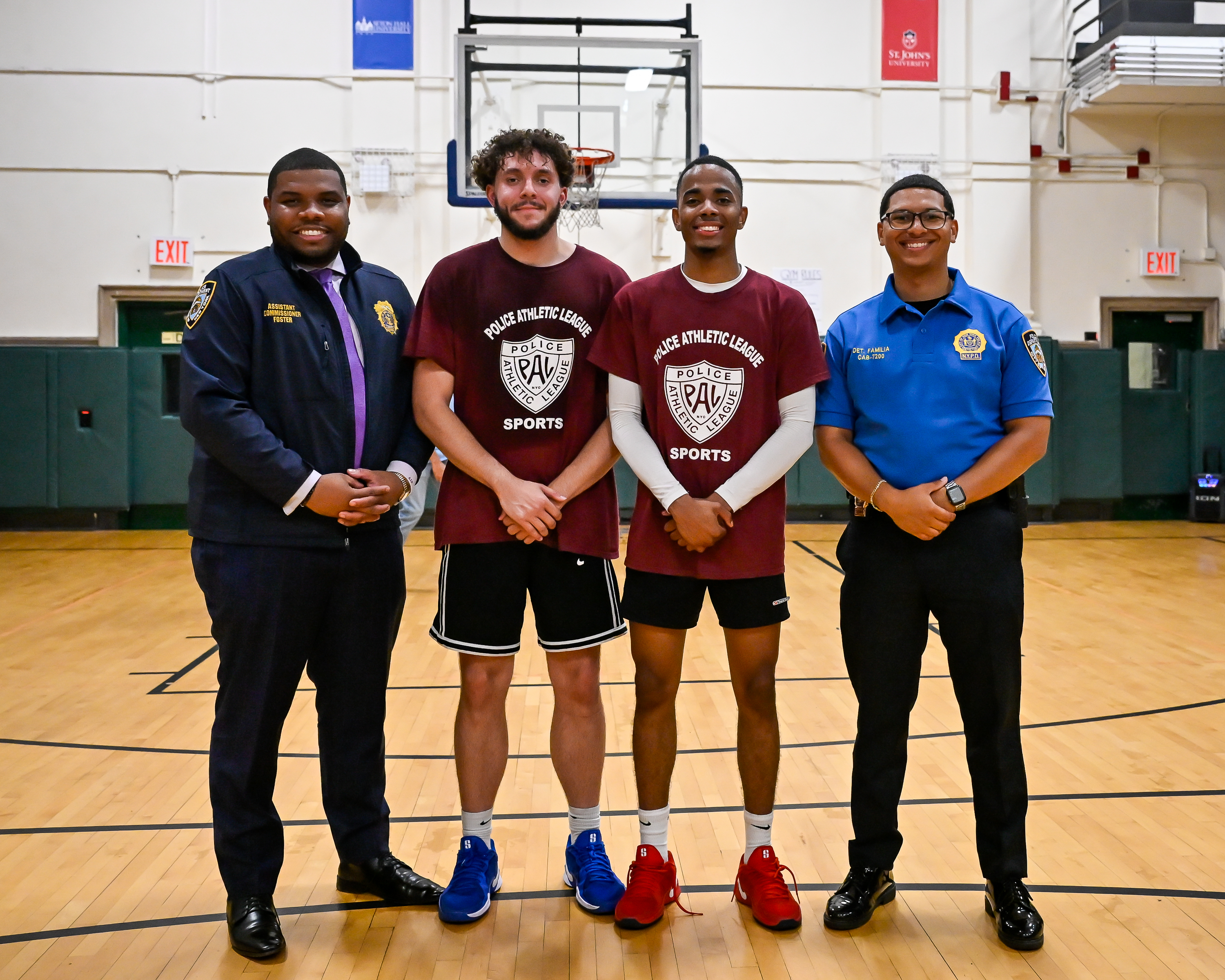 On the brink of a clean sweep: Deaf Community basketball team dominates NYPD on the court 3 (L-R) Alden Foster, David Perez, Heriberto Alamonte and Angel Familia said the tournament fostered the relationship between the NYPD and deaf community.