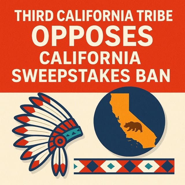 Third California Tribe Opposes California Sweepstakes Ban AB 831