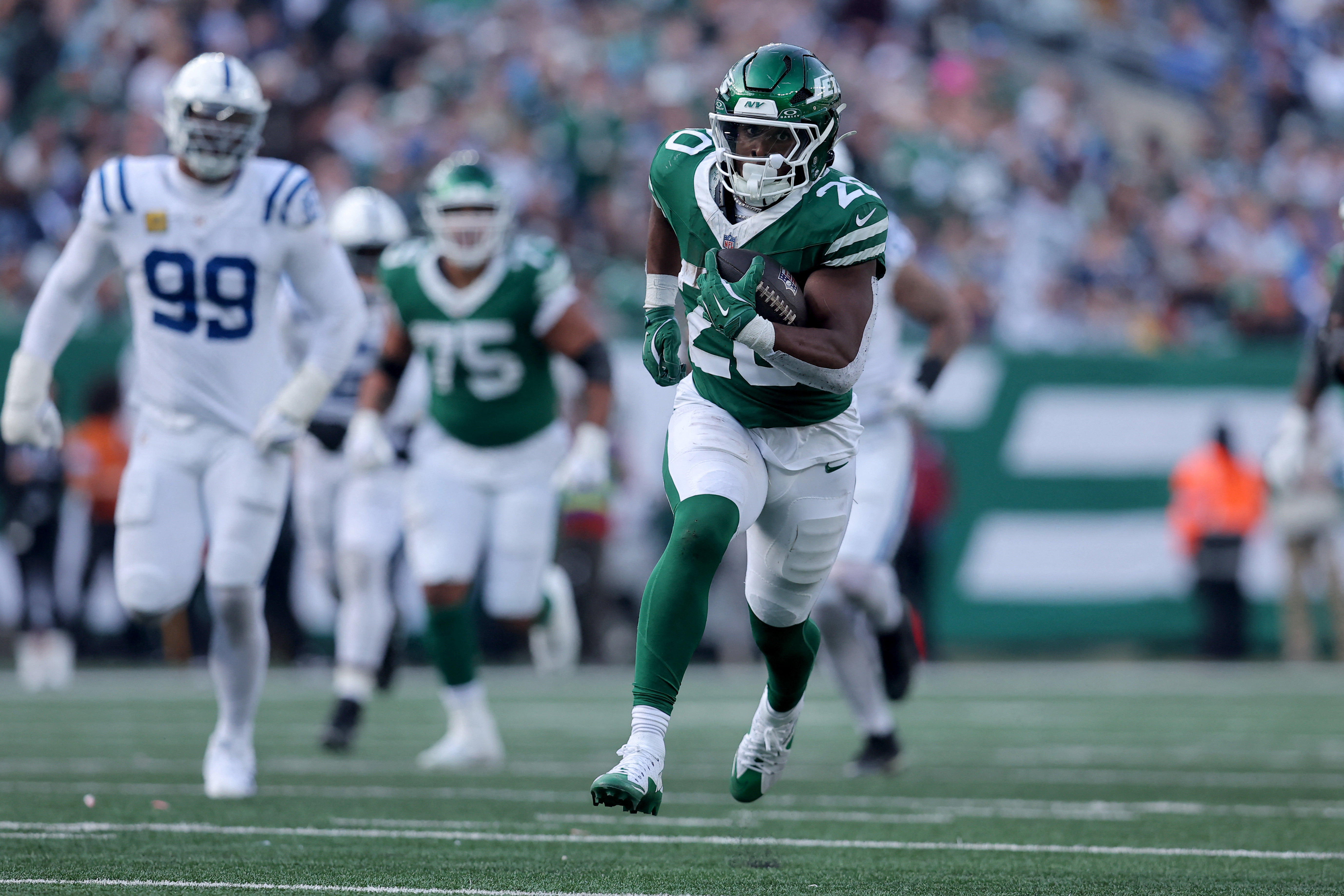 2025 Jets season preview: Justin Fields, the run game, 5 things to watch 2 Breece Hall Jets NFL
