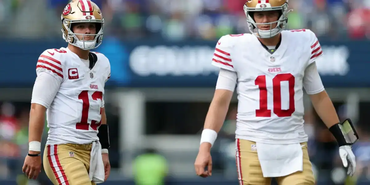 Brock Purdy, Mac Jones, 49ers