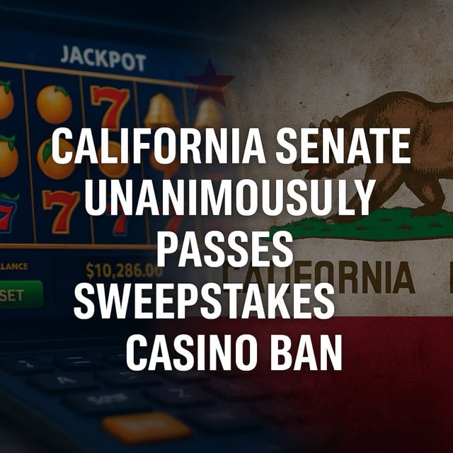 California Senate Unanimously Passes Sweepstakes Casino Ban