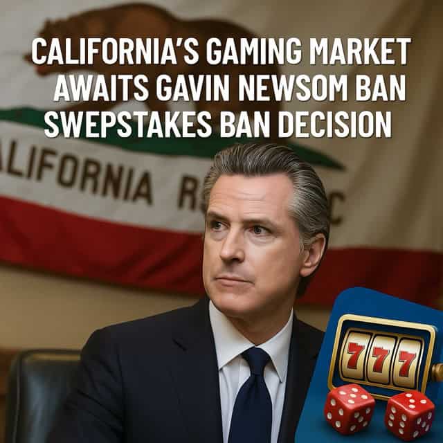 Gavin Newsom sweepstakes ban decision