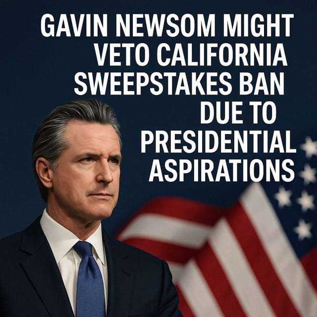 How Gavin Newsom’s Presidential Goals Could Shape California’s Sweepstakes Casino Ban
