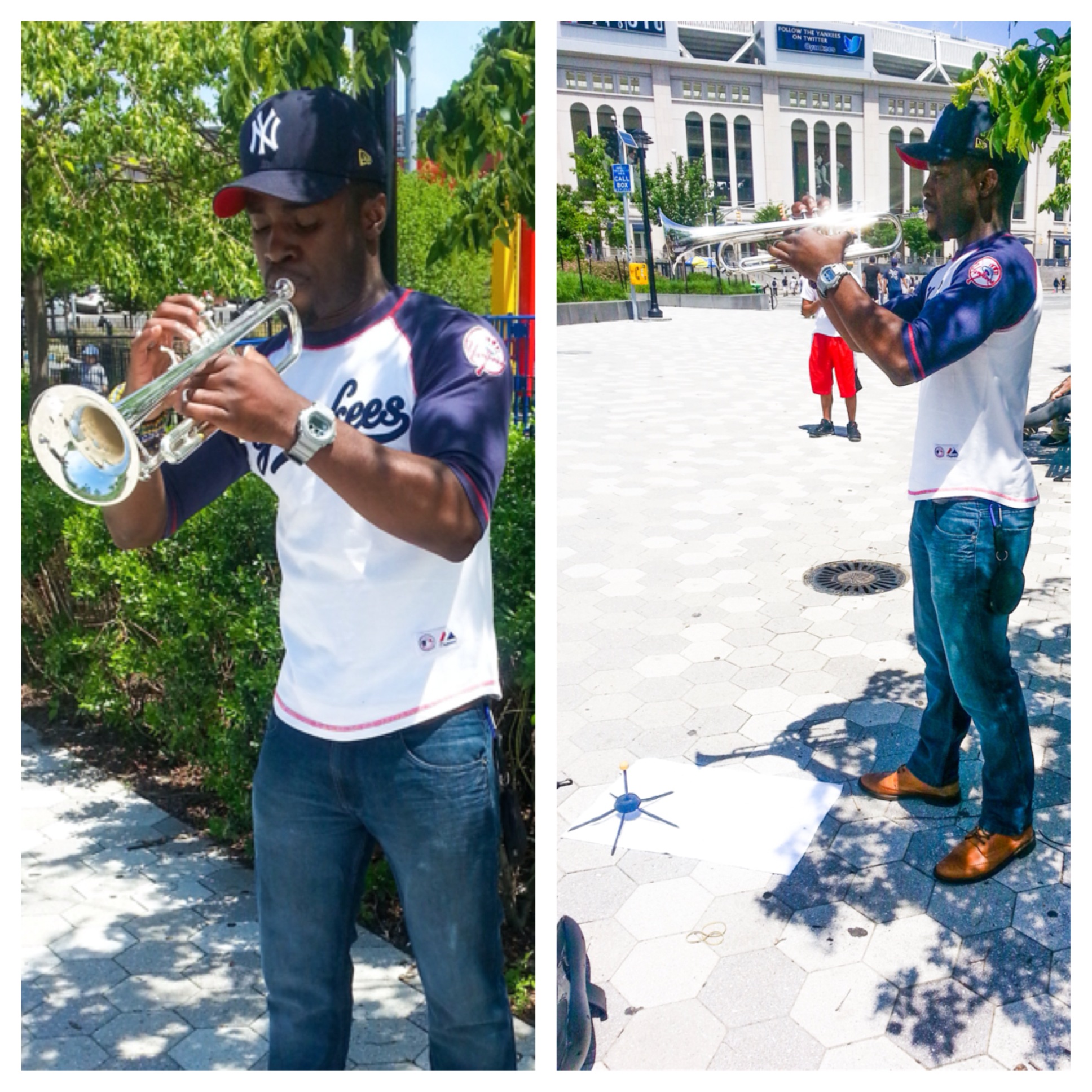 After Knicks contest win, Eganam Segbefia bringing trumpet skills to biggest stages 5 Eganam Segbefia Yankee Stadium