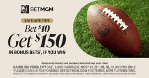 Use the BetMGM bonus code SHNEWSGET for a $150 bet-and-get promo on any game.