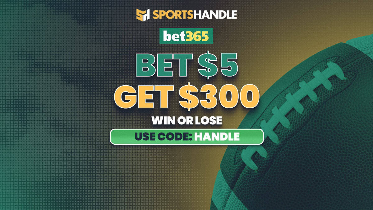Extended bet365 Bonus Code HANDLE Offers $300 Bonus for College Football, NFL, MLB