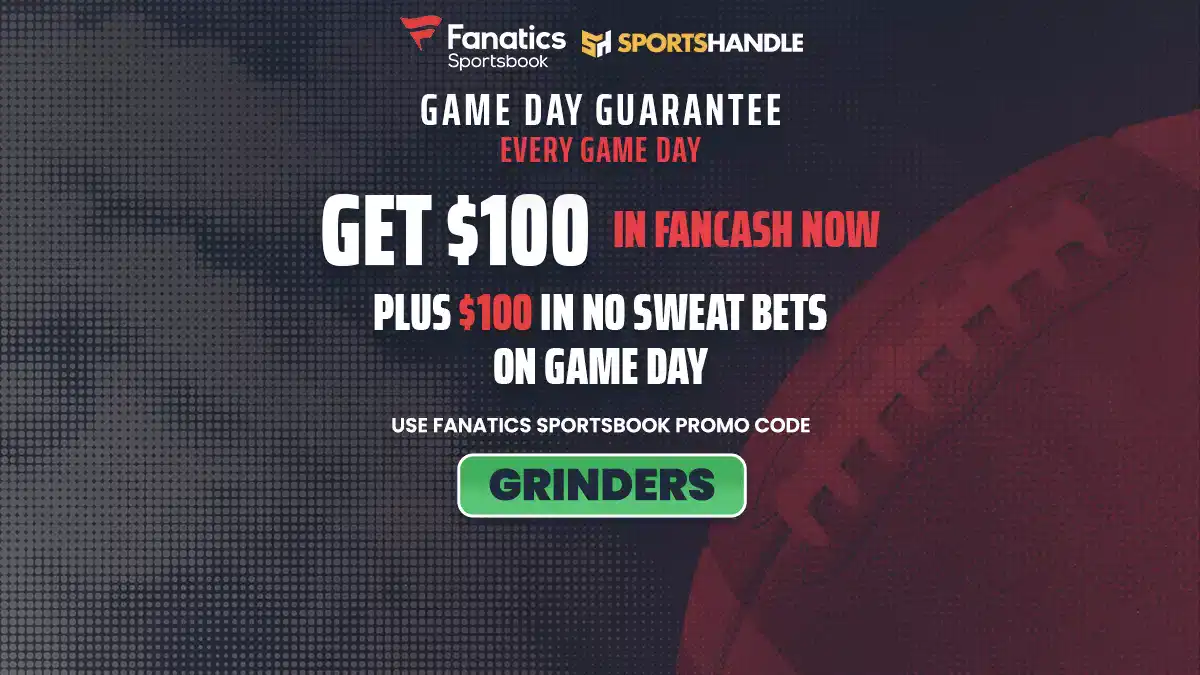 Fanatics Sportsbook Promo Code GRINDERS: Get $100 FanCash & $100 No Sweat Bet on Commanders vs. Packers TNF