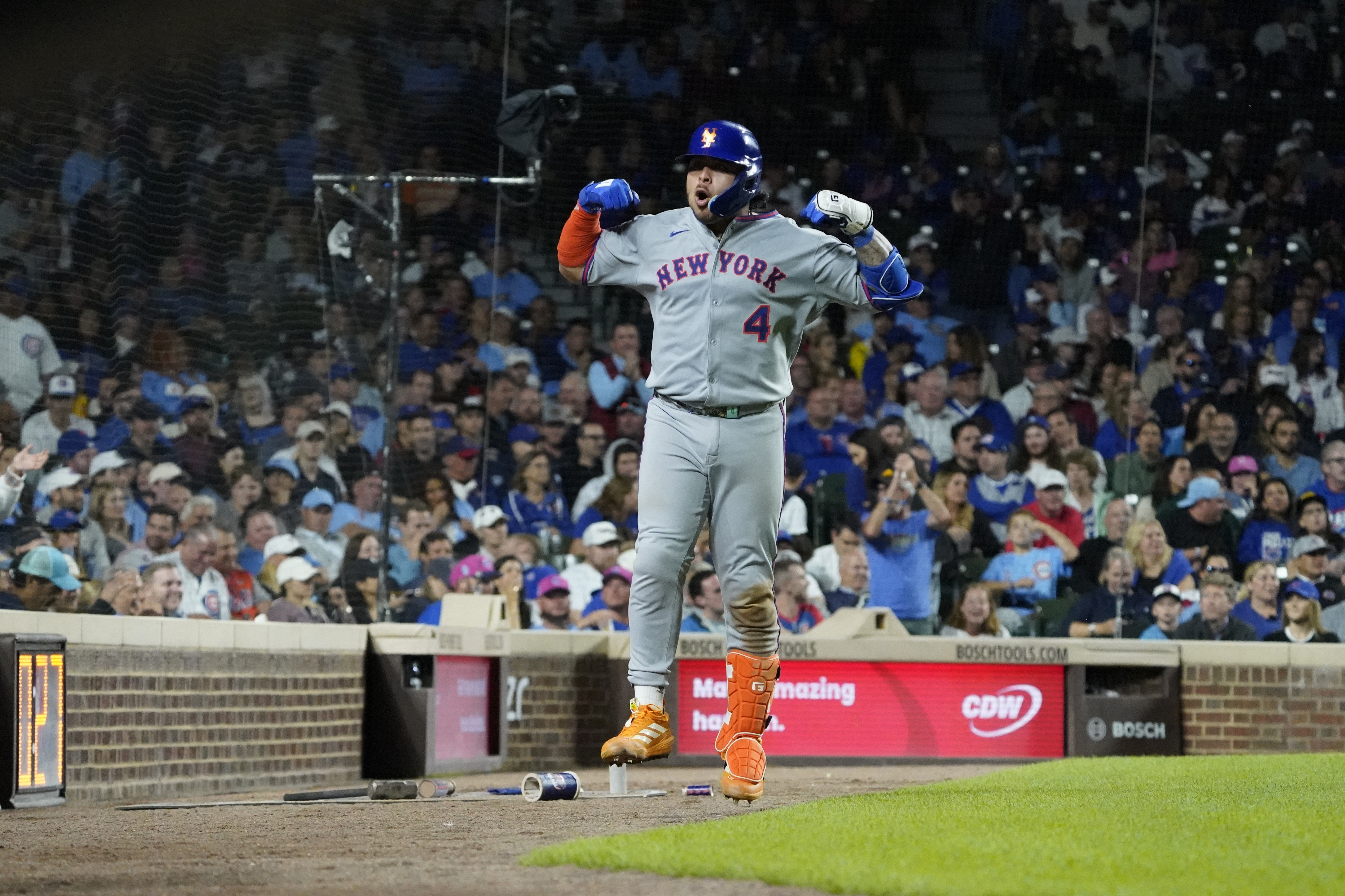 Francisco Alvarez Mets' beacon of energy even in challenging season 4 Francisco Alvarez celebrates go-ahead home run Mets Cubs