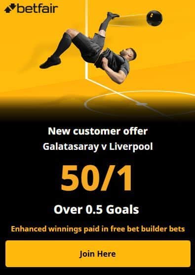 Tuesday’s football tips: Galatasaray star Sane 7/5 to do some damage against Liverpool