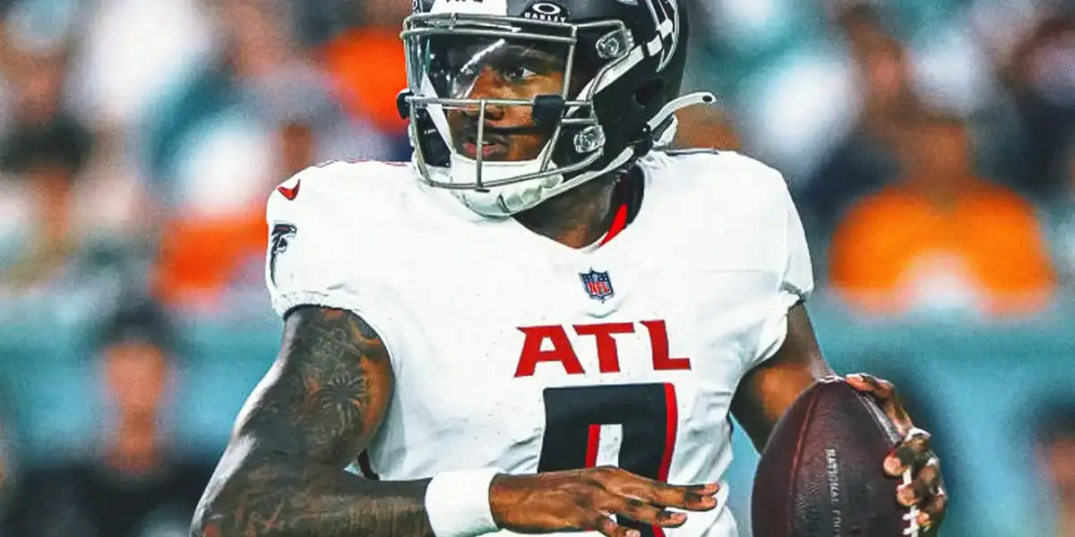 Falcons' Michael Penix reacts to big win over Bills