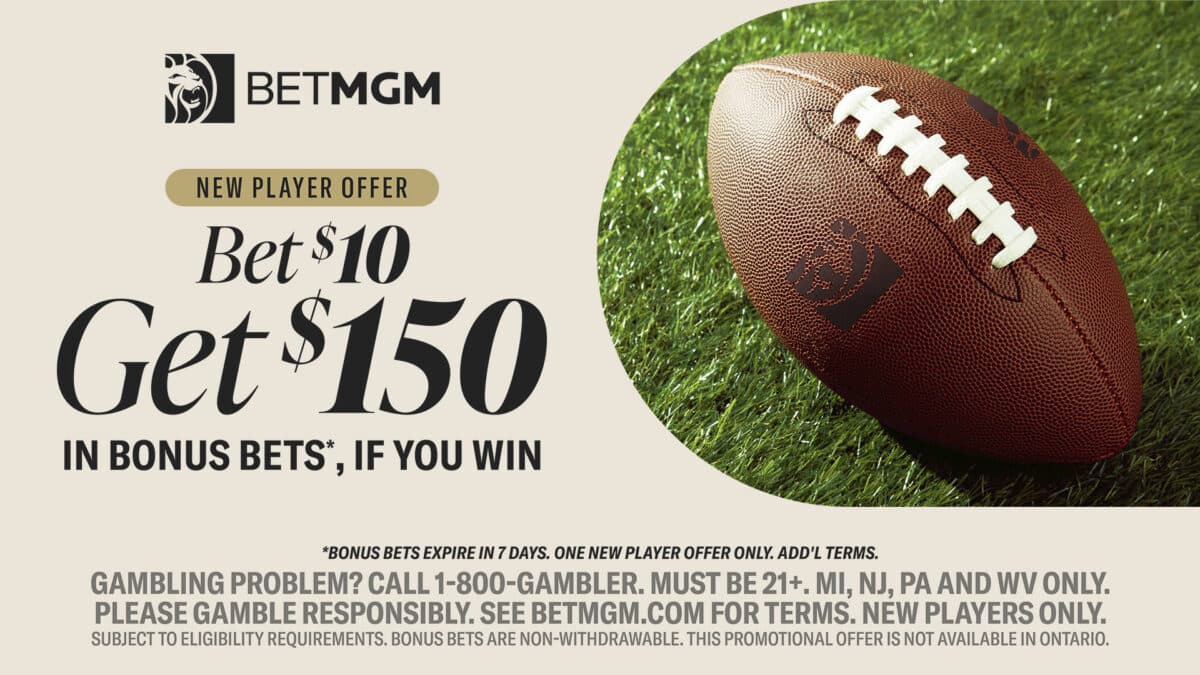 Now's the best opportunity to use the BetMGM bonus code SHNEWSGET and wager a $10 first bet successfully to win $150 in bonuses.