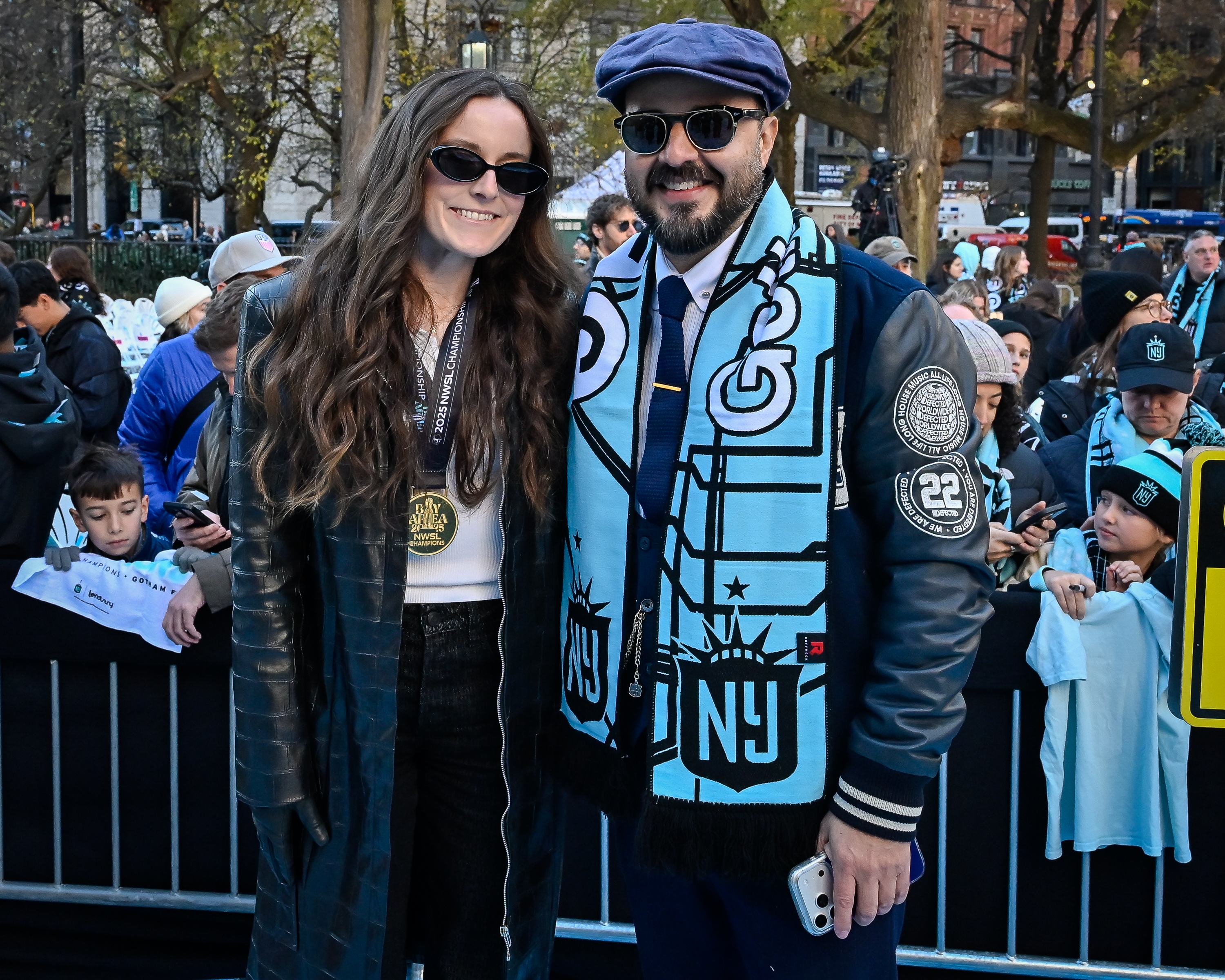 ‘No Underdogs here:’ Gotham FC receives Keys to the City after stunning NWSL championship playoffs 11 Rose Lavelle and Counci Member Francisco Moya celebrate Gotham FC's championship.