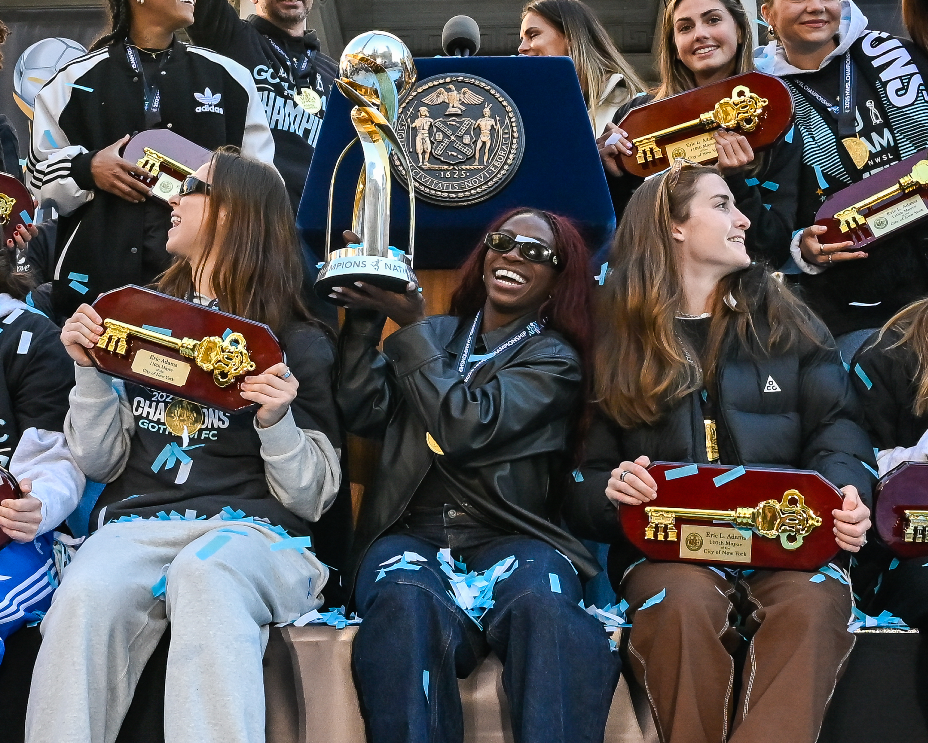 ‘No Underdogs here:’ Gotham FC receives Keys to the City after stunning NWSL championship playoffs 10 The Gotham FC won the NWSL Championship for the second time in three years.