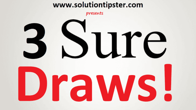 3 Sure Draws This Week 27 2026: Post Sure NAP Or Winning Line With Proof