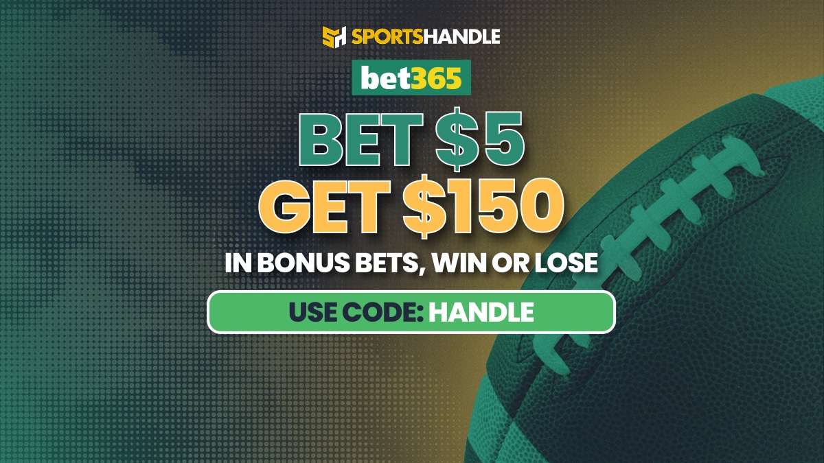 Sign up now with the bet365 bonus code HANDLE to claim $150 in bonus bets for Cardinals vs. Texans NFL Sunday Game.