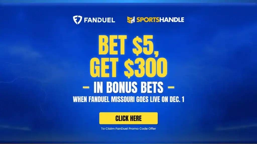 FanDuel Missouri Promo Code: $300 Bonus Bets for Thursday Night Football