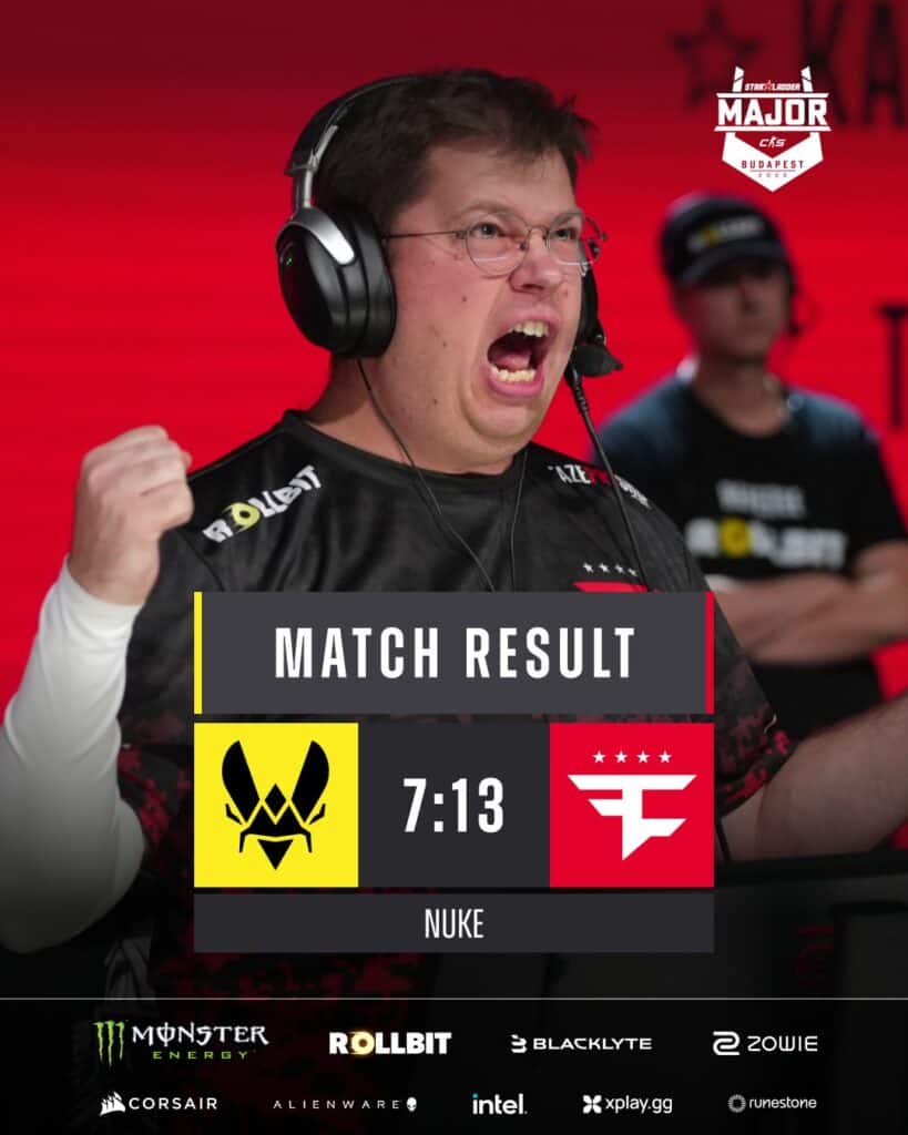 FaZe Clan Stuns Vitality in Upset Victory at StarLadder Budapest Major Stage 3