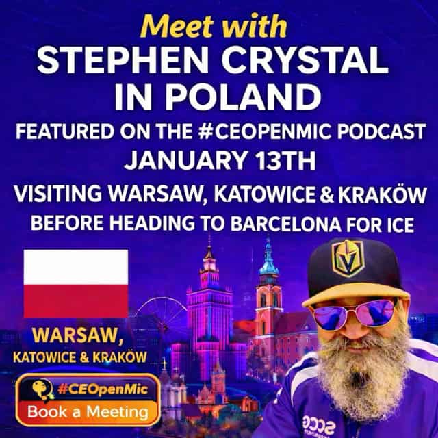 Meet with Stephen Crystal in Warsaw, Poland! January 12-16 2026