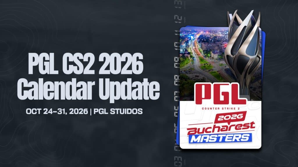 PGL Relocates Belgrade 2026 CS2 Event to Bucharest Once Again