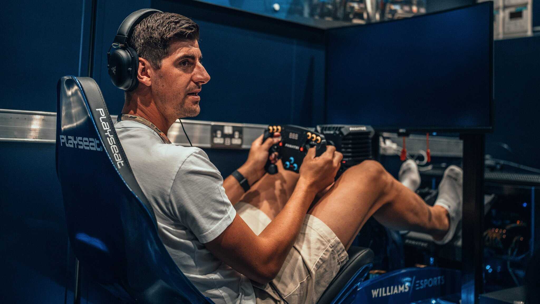 WATCH: Thibaut Courtois on Williams Esports and Sim Racing