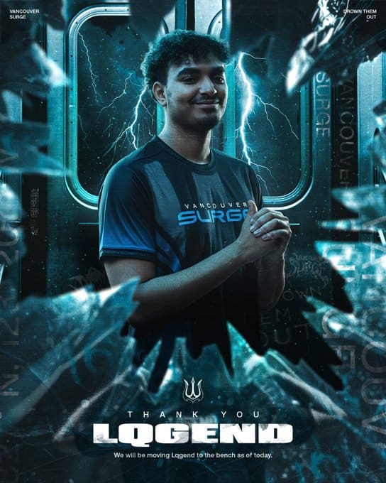 Vancouver Surge Benches Halo Champ Lqgend After Two Weeks of Qualifiers
