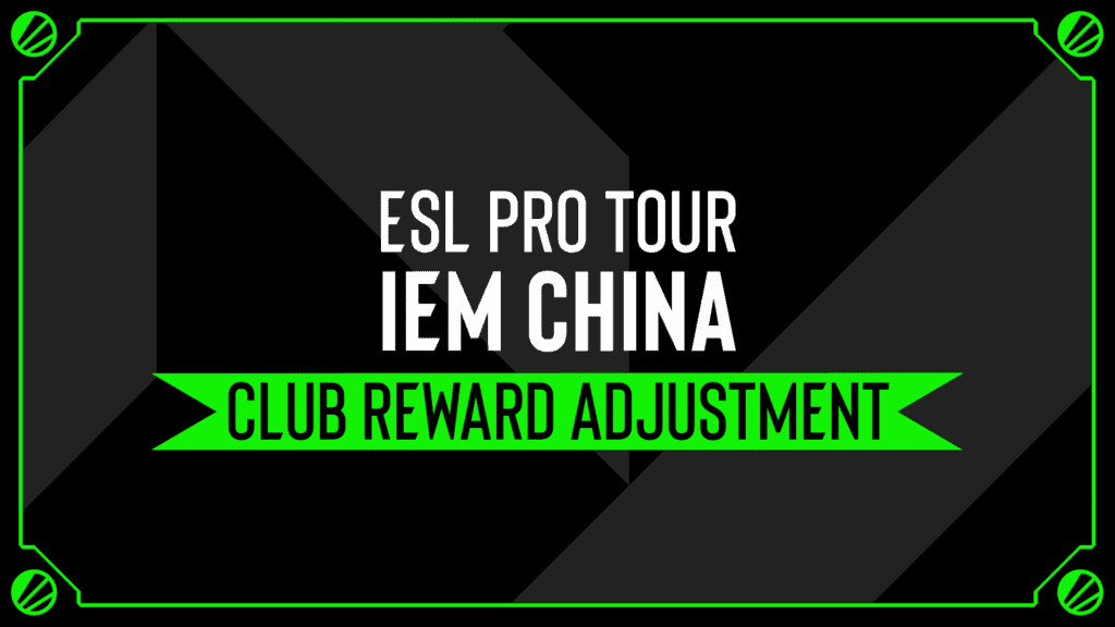 ESL Boosts the IEM China 2026 Prize Pool to $1.25M