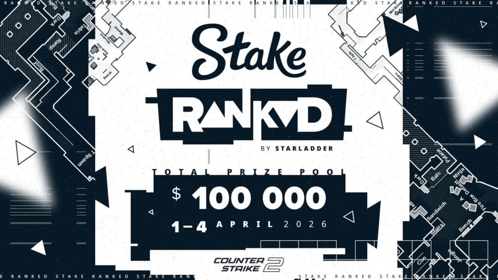 Image of Stake Ranked logo on a grey and white background