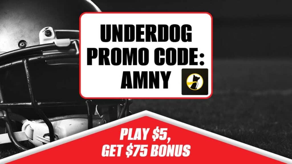 Underdog Promo Code AMNY: Claim $75 for Panthers-Bucs, Seahawks-49ers