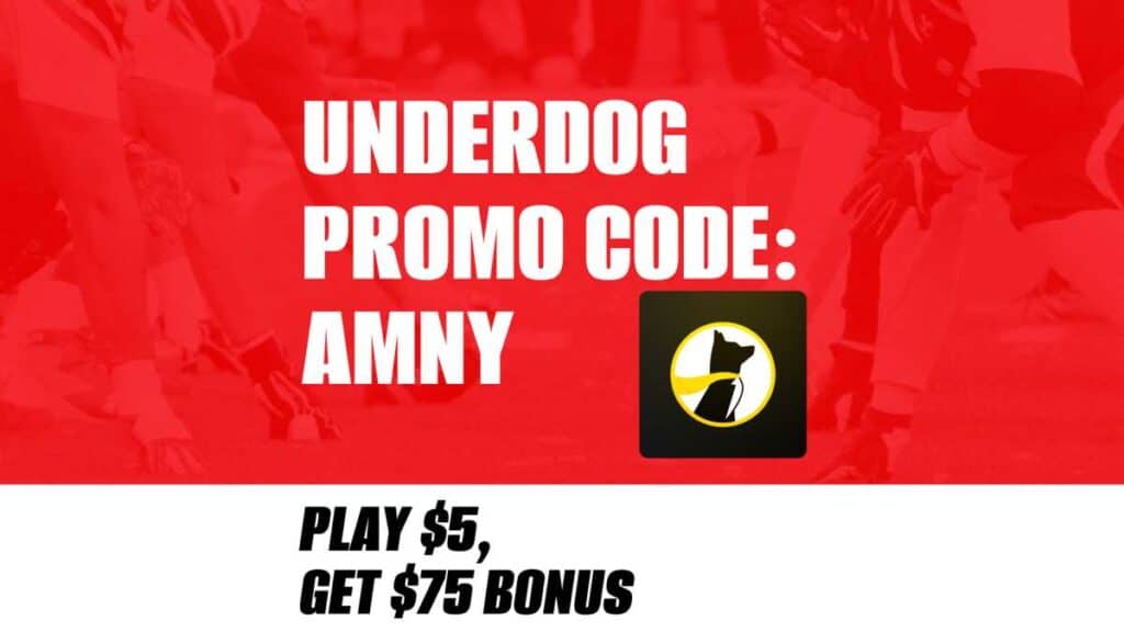 Underdog Promo Code AMNY: Get $75 Bonus for NFL Playoffs Picks This Week